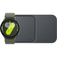 Aanbieding Samsung Galaxy Watch 7 Groen 44mm + Duo Draadloze Oplader
