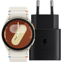 Aanbieding Samsung Galaxy Watch 7 Crème 40mm + Oplader 25W