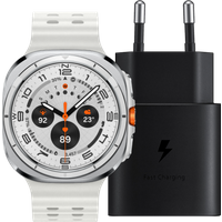 Aanbieding Samsung Galaxy Watch Ultra 4G Wit 47mm + Oplader 25W