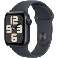 Aanbieding Apple Watch SE 2024 40mm Midnight Sportband S/M