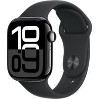 Aanbieding Apple Watch Series 10 4G 42mm Zwart Sportband M/L