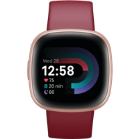 Aanbieding Fitbit Versa 4 Roségoud/Rood