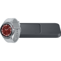 Aanbieding Samsung Galaxy Watch 6 Classic Zilver 43mm + Samsung Duo Draadloze Oplader