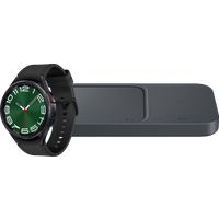 Aanbieding Samsung Galaxy Watch 6 Classic 4G Zwart 47mm + Samsung Duo Draadloze Oplader
