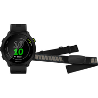 Aanbieding Garmin Forerunner 55 Zwart + Garmin HRM-DUAL Hartslagmeter Borstband Zwart