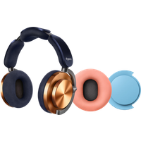 Aanbieding Dyson OnTrac Koper + oorkussen Roze + oorschelp Blauw