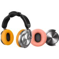 Aanbieding Dyson OnTrac Aluminium + oorkussen Roze + oorschelp Zwart