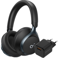 Aanbieding Soundcore Space One Zwart + BlueBuilt Quick Charge Oplader met Usb A Poort 18W Zwart