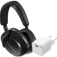 Aanbieding Bowers & Wilkins Px7 S2 Zwart + BlueBuilt Power Delivery Oplader met Usb C Poort 20W Wit