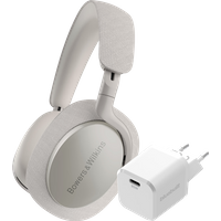 Aanbieding Bowers & Wilkins Px7 S2 Grijs + BlueBuilt Power Delivery Oplader met Usb C Poort 20W Wit