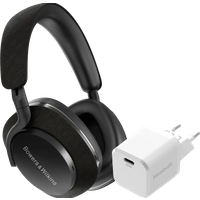 Aanbieding Bowers & Wilkins Px7 S2 Zwart + BlueBuilt Power Delivery Oplader met Usb C Poort 20W Wit