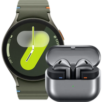Aanbieding Samsung Galaxy Watch 7 4G Groen 40mm + Galaxy Buds3 Zwart