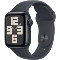 Aanbieding Apple Watch SE 2024 40mm Midnight Sportband S/M