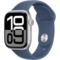 Aanbieding Apple Watch Series 10 42mm Zilver Sportband S/M