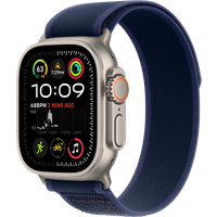 Aanbieding Apple Watch Ultra 2 4G 49mm Zilver Trail Band Blauw S/M