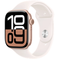Aanbieding Apple Watch Series 10 46mm Roségoud Sportband S/M