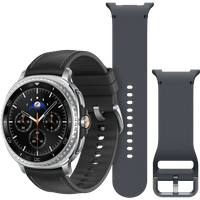 Aanbieding Samsung Galaxy Watch 8 Classic Zwart 46mm + Samsung Siliconen Sport Bandje Donkergrijs S/M