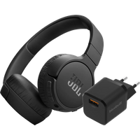 Aanbieding JBL Tune 670NC Zwart + BlueBuilt Quick Charge Oplader met Usb A Poort 18W Zwart