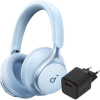 Aanbieding Soundcore Space One Blauw + BlueBuilt Quick Charge Oplader met Usb A Poort 18W Zwart
