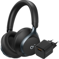 Aanbieding Soundcore Space One Zwart + BlueBuilt Quick Charge Oplader met Usb A Poort 18W Zwart