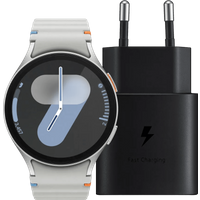 Aanbieding Samsung Galaxy Watch 7 Zilver 44mm + Oplader 25W
