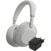 Aanbieding Sony WH-1000XM6 Zilver + BlueBuilt Quick Charge Oplader