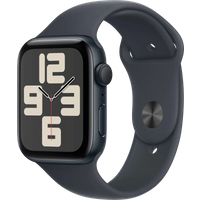 Aanbieding Apple Watch SE 2024 44mm Midnight Sportband S/M