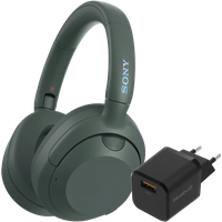Aanbieding Sony ULT Wear Groen + BlueBuilt Quick Charge Oplader met Usb A Poort 18W Zwart